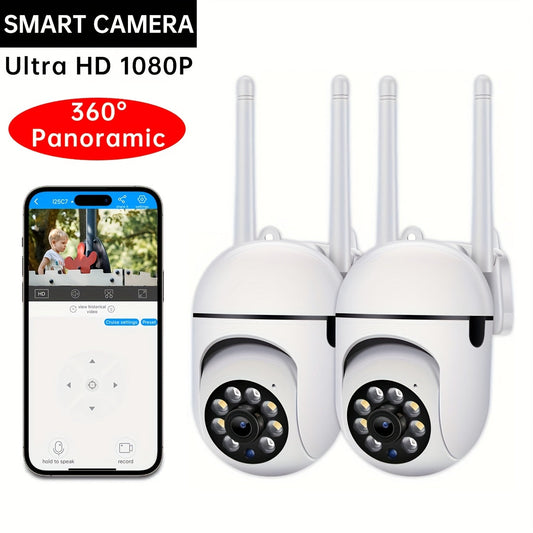 Experience the JOOAN HD WiFi Smart Security Camera with Infrared Night Vision, Two-Way Audio, and Remote Viewing App. This camera features full color night vision, is USB powered, and compatible with smartphones. Keep your home safe and secure with this