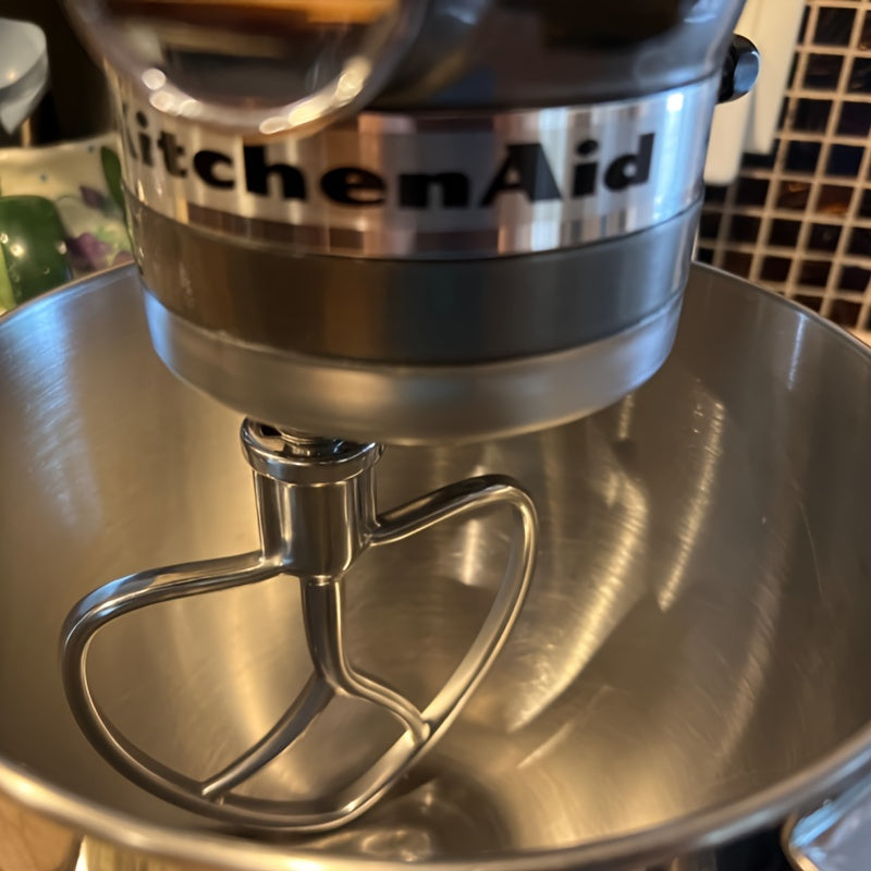 Our stainless steel flat beater attachment is perfect for stand mixers, featuring a tilt-head paddle design. It is ideal for baking, pastry making, pasta dough mixing, liquid blending, and is safe for food contact. Plus, it is dishwasher safe for easy