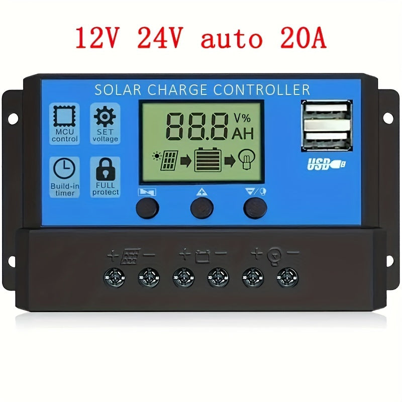 W88 Solar Charge Controller for 12V/24V Panels up to 100A