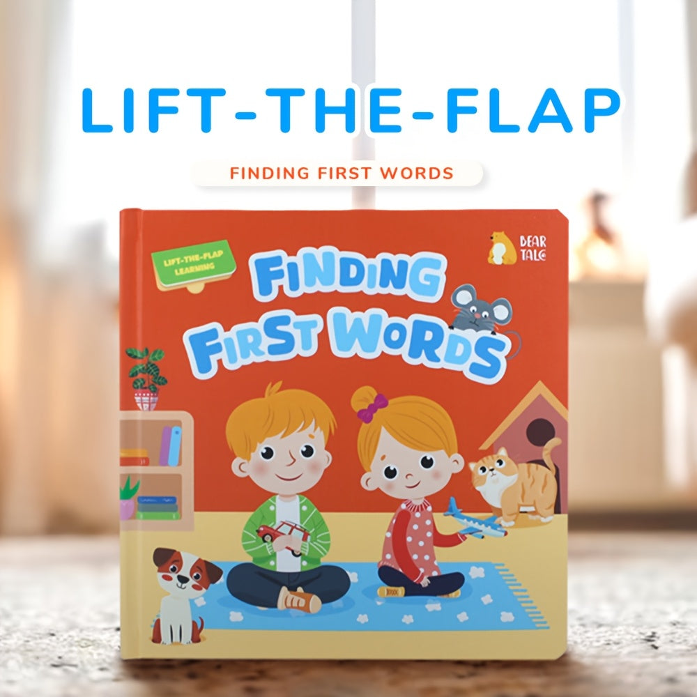 Interactive page-flipping in 'Finding The First Word' makes it a engaging early education book for toddlers aged 1-3 in home and preschool settings.