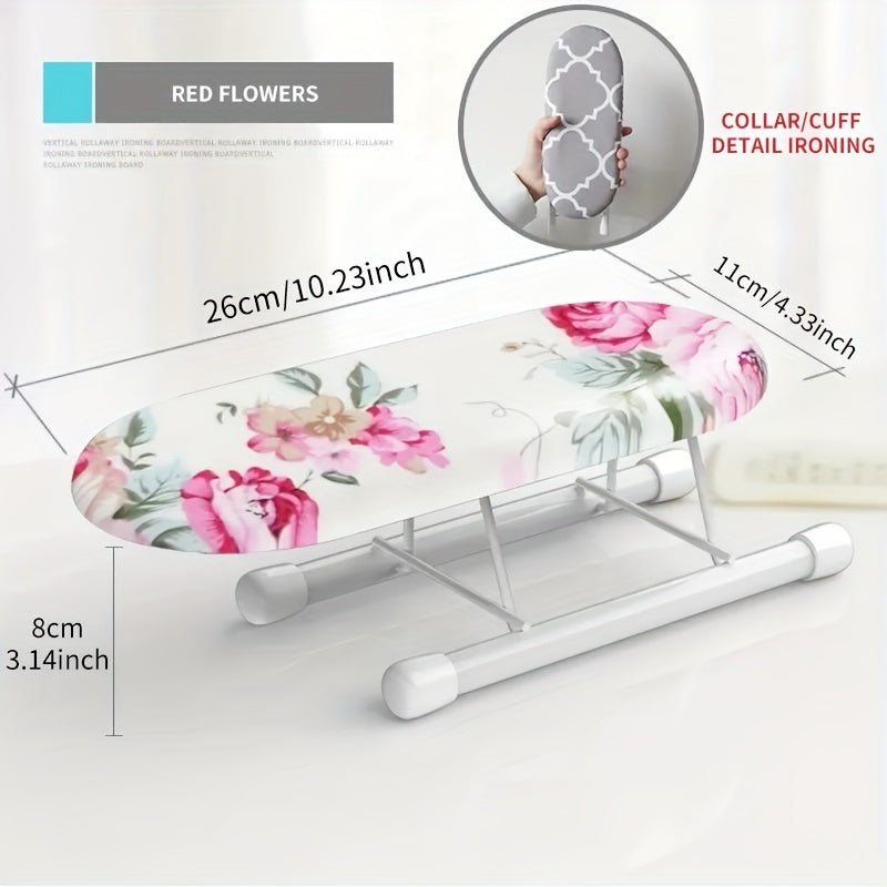 Durable Plastic/Iron Compact Mini Ironing Board Ideal for Collars and Cuffs - Perfect for Home Use