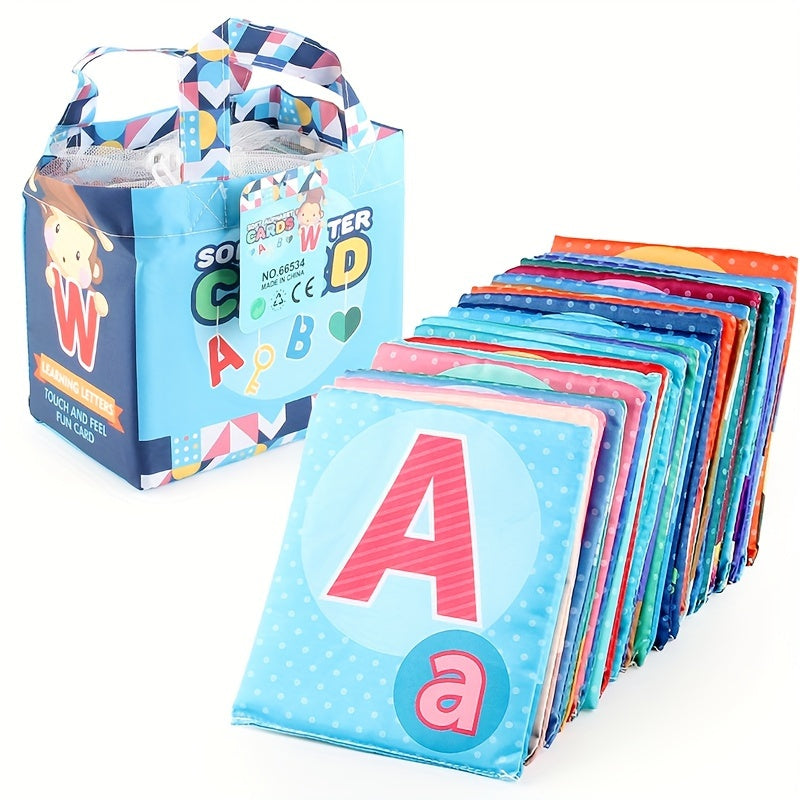 Set of 26 Cloth Books for Early Cognitive Education, Featuring Animals, Letters, Colors, and Numbers. Perfect Learning Toys for Children, Ideal as a Gift.