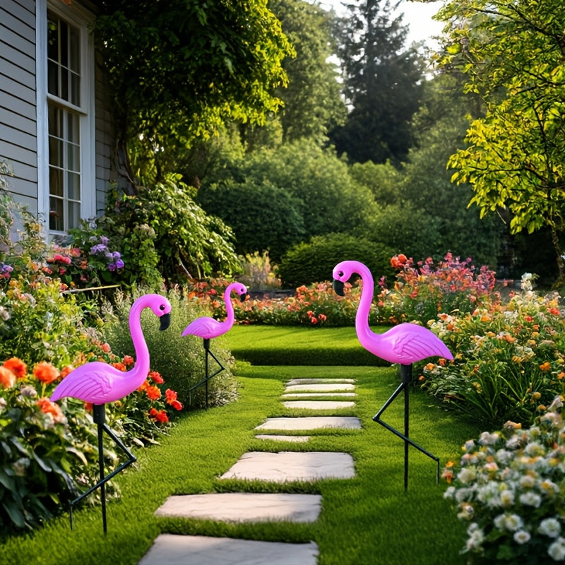 4/3/2 Pink Flamingo Yard Decorations (52.83cm) with Foot Stakes for Garden, Patio, Parties, and Outdoor Gifts