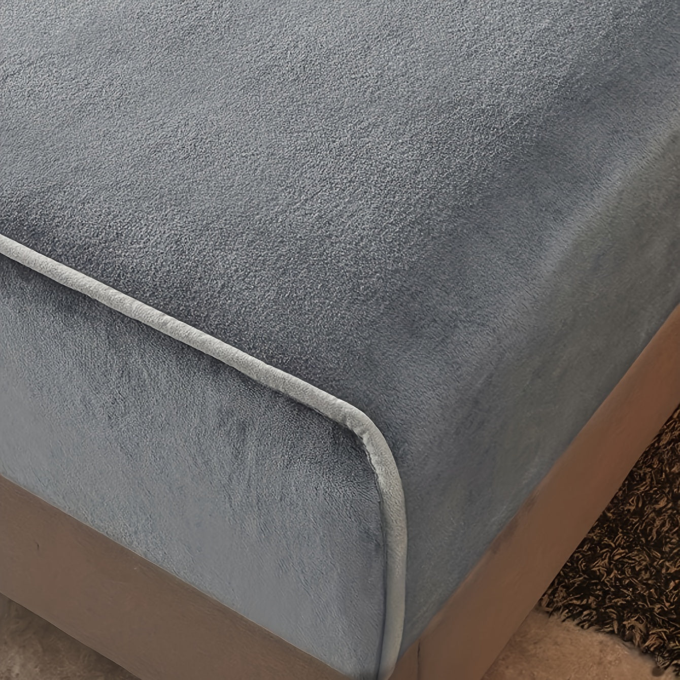 Soft and luxurious milk velvet fitted sheet for a warm winter bedding experience. This fitted sheet does not include a pillowcase and is perfect for protecting your mattress in the bedroom or guest room.