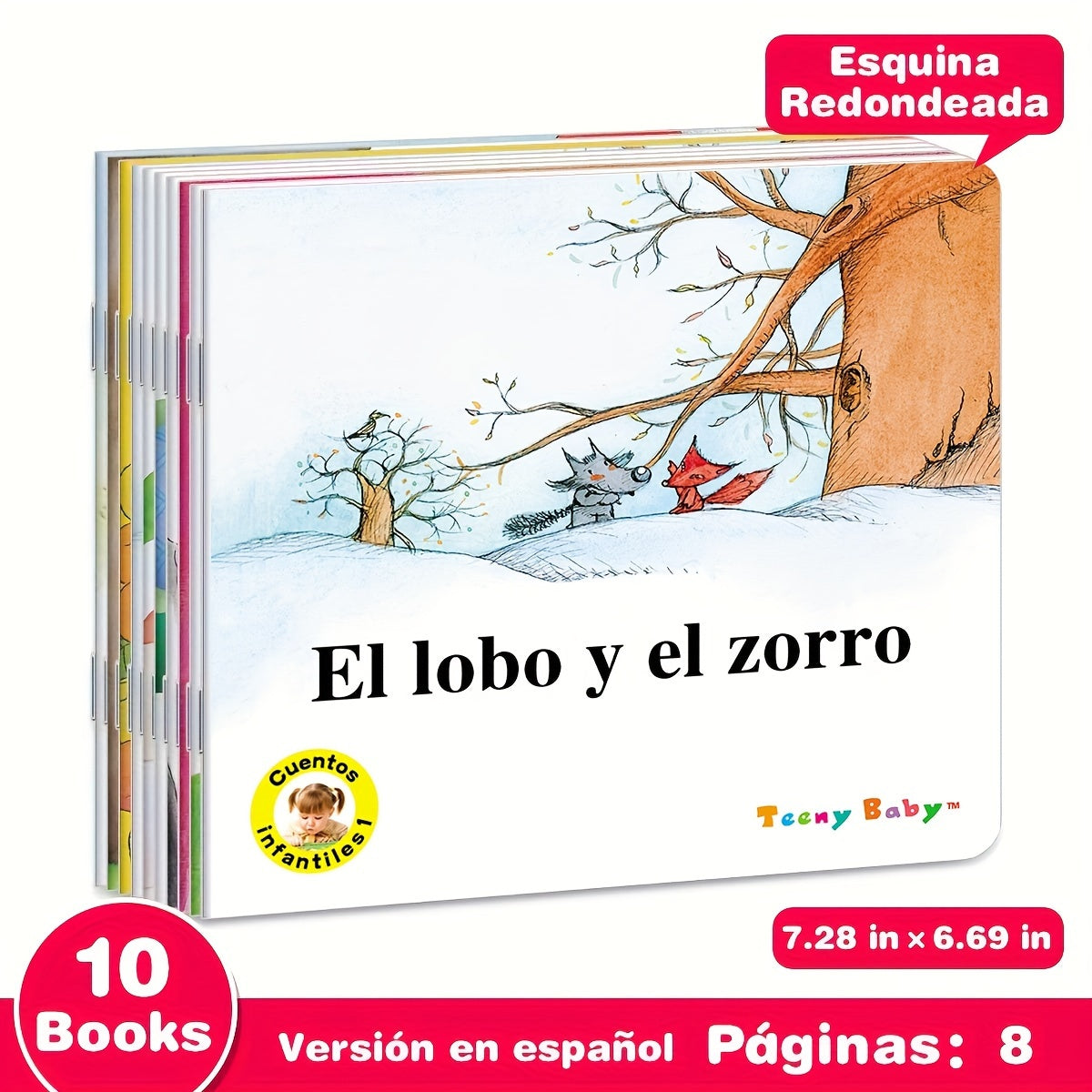 Set of 10 Spanish picture books with ten short stories by Sunshine Children's Educational Association. Release date: June 15, 2023.