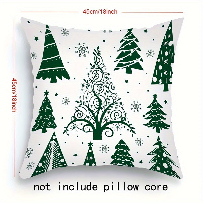 Set of 4 Merry Christmas Throw Pillow Covers for Home Decor in Every Room