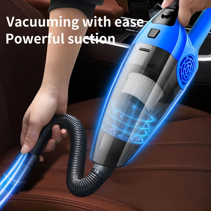 Portable car vacuum cleaner with strong suction power for effective dust removal.