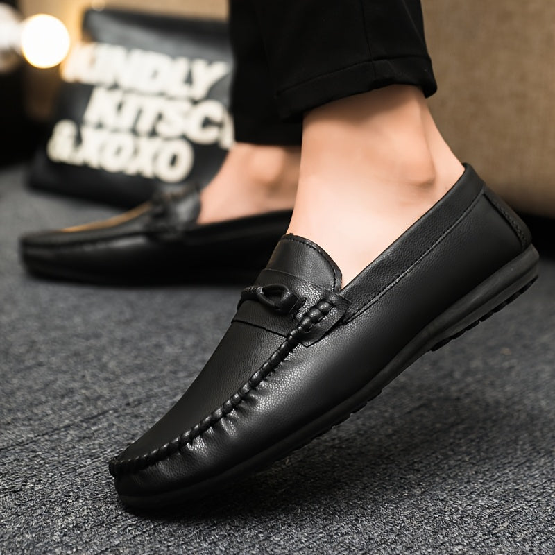 Breathable, casual slip-on loafers with non-slip rubber sole, perfect for all seasons.