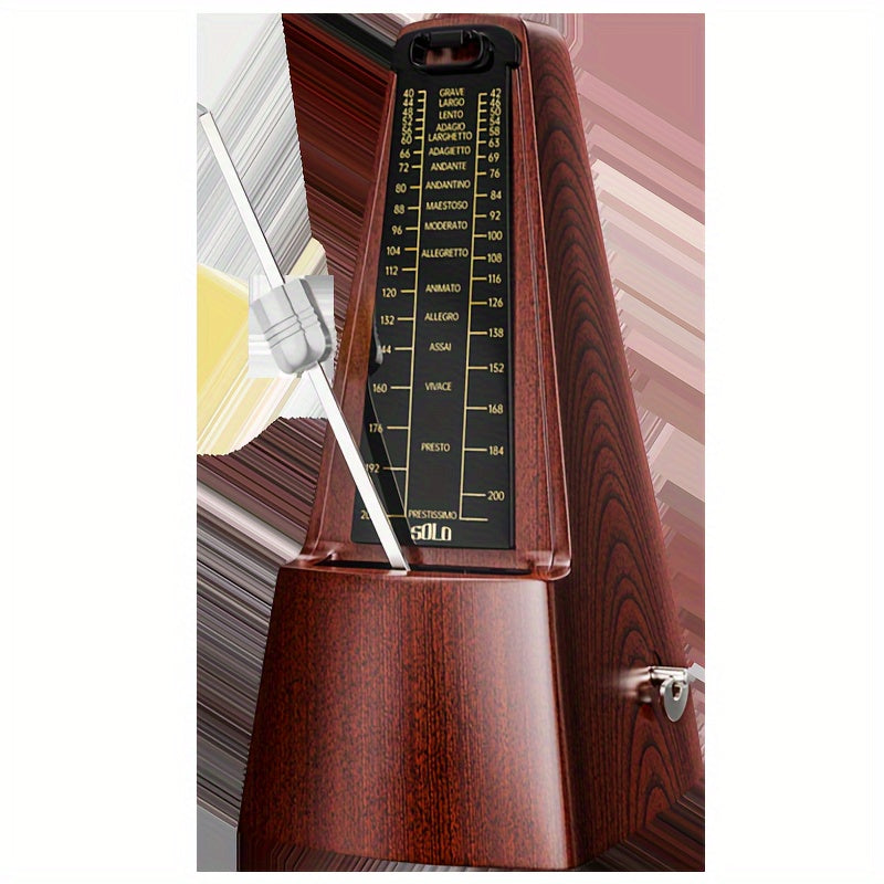 Professional mechanical metronome for musicians made of durable ABS construction, suitable for guitar, piano, violin, and guzheng.