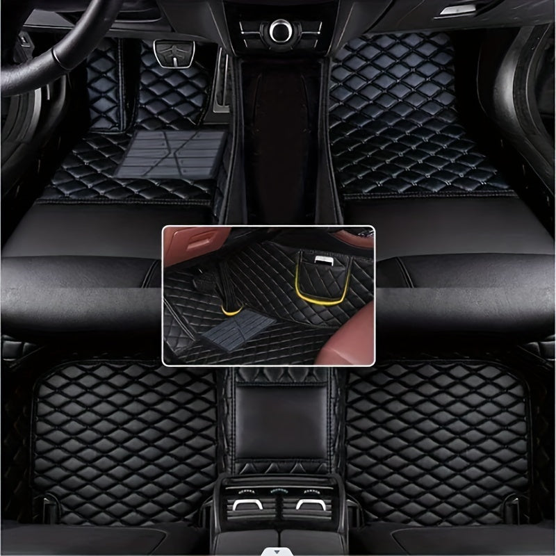 PU Leather Floor Mats for Subaru Forester 2019-2022, Left Drive Vehicle, All-Weather Waterproof with Full Coverage