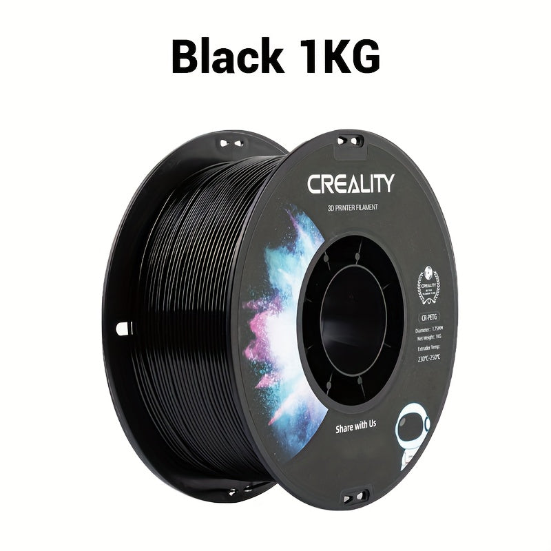 Creality PETG 3D Printer Filament 1.75mm 1KG, High Precision, Strong Toughness, Odorless, Better Fluidity, Moisture-proof, Ender Filament 1pc.