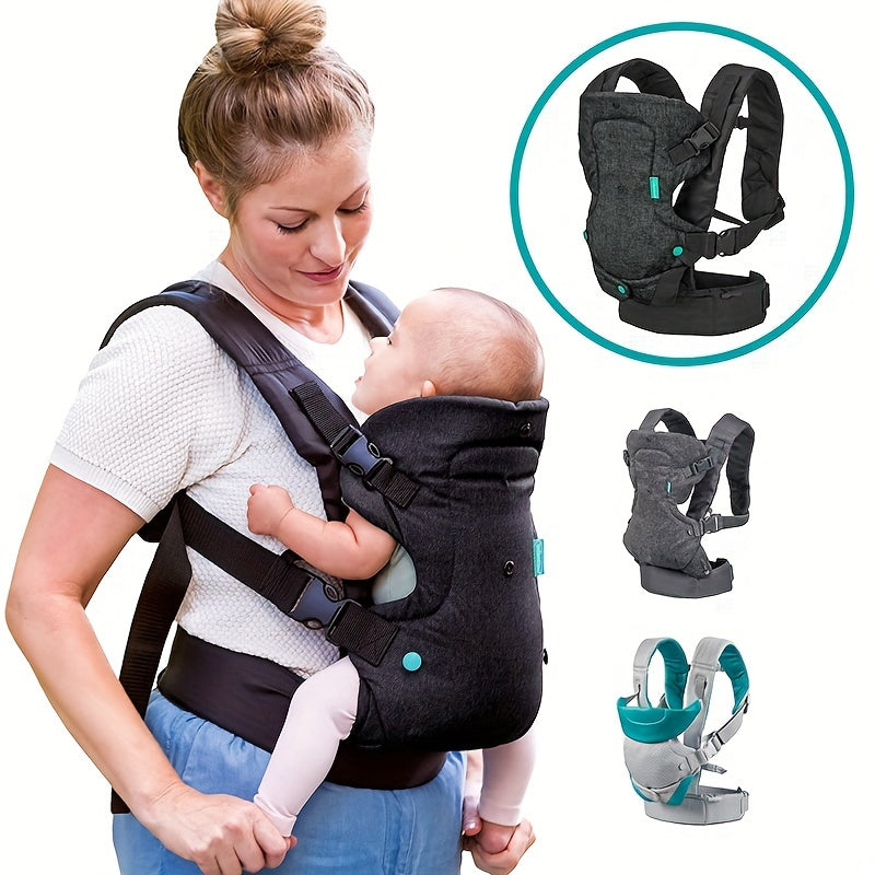 Versatile 4-in-1 Sling Carrier for Youngsters - Convenient Shoulder & Waist Support for Traveling Hands-Free with Kids