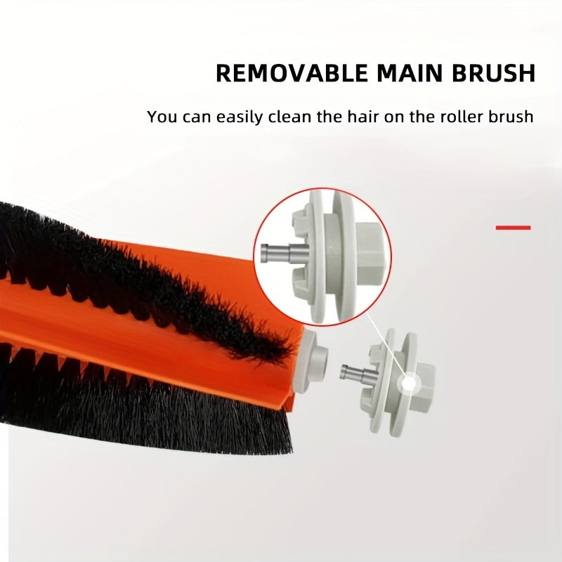 Compatible with Dreame D9/ D9 Pro/ D9 Max/ L10 Pro/ Trouver LDS Vacuum Mop Spare Parts Set, including High Efficiency Filter Mop, 2 Main Brushes, 4 Filters, 4 Mop Cloths, and 1 Bird Brush.