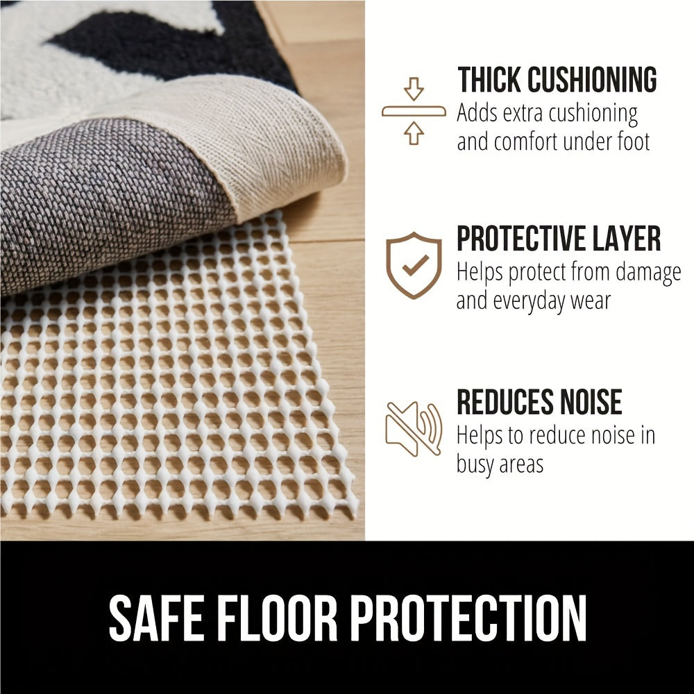 Durable and Easy to Install Non-Slip Rug Gripper Pad - Provides Extra Strong Grip for Secure Area Rug Placement on Hard Floors - Perfect for Enhancing Home Decor