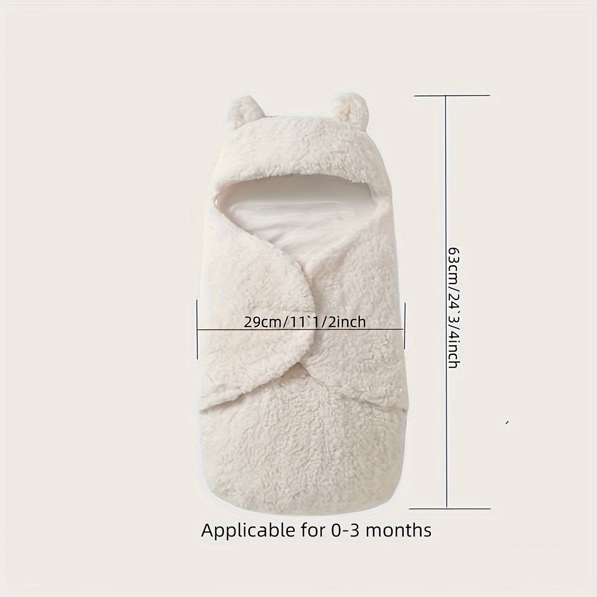 Ultra soft newborn fleece teddy bear swaddle for winter, perfect for Christmas, Halloween, and Thanksgiving Day gift.