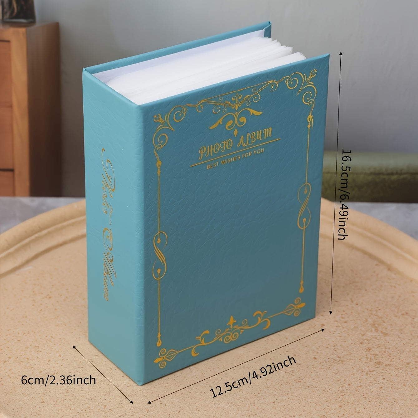 Six-Inch Photo Album with Room for 100 Pictures and Writing, Perfect for Thoughtful Family Presents