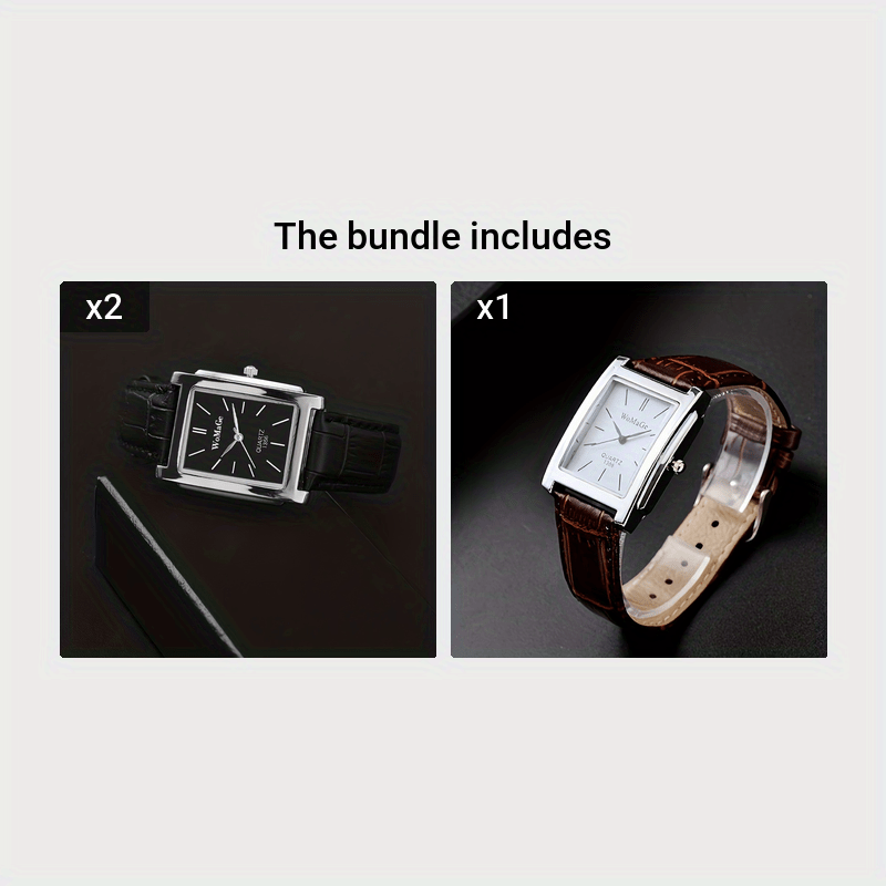 Holiday Gift: Men's Square Strap Watch Fashion