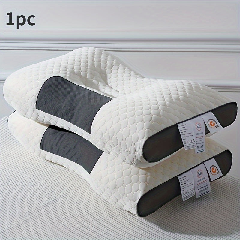 1pc Knitted Pillow for Neck Protection and Sleep Massage, Moisture Absorption, Breathable, for Bedroom or Living Room Decoration.