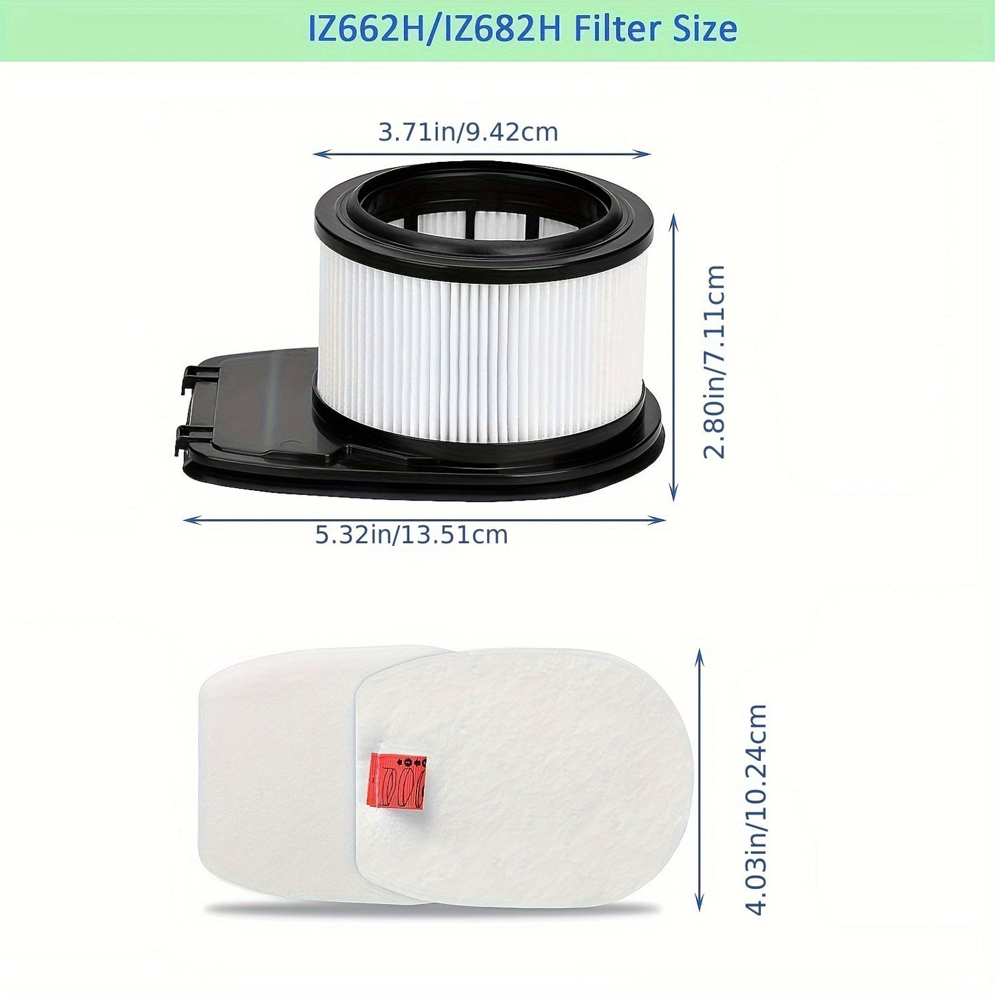 Get your Rocket Pet Pro Vacuum Replacement Filters for IZ662H IZ682H now! This pack includes 2 HEPA Filters, 4 Foam Filters, and 4 Felt Filter Kits.