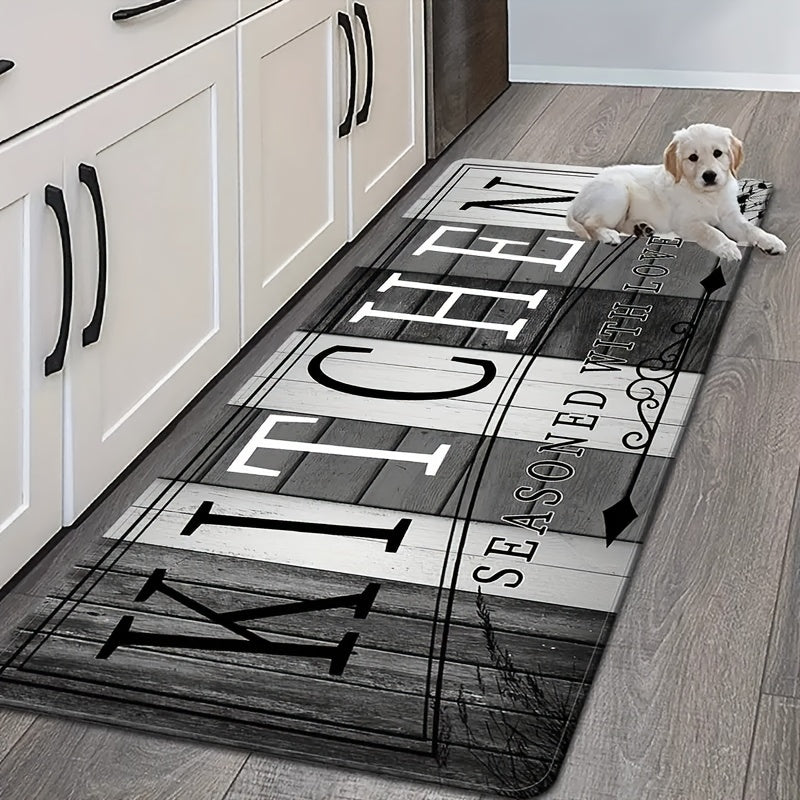 Velvet Kitchen Runner Mat - 1 Piece, Machine Washable, Made of 100% Polyester. Perfect for Kitchen, Hallway, Laundry Room, or Living Room Decor. Versatile for Valentine's Day, Easter, Hanukkah, Thanksgiving, and St. Patrick's Day.