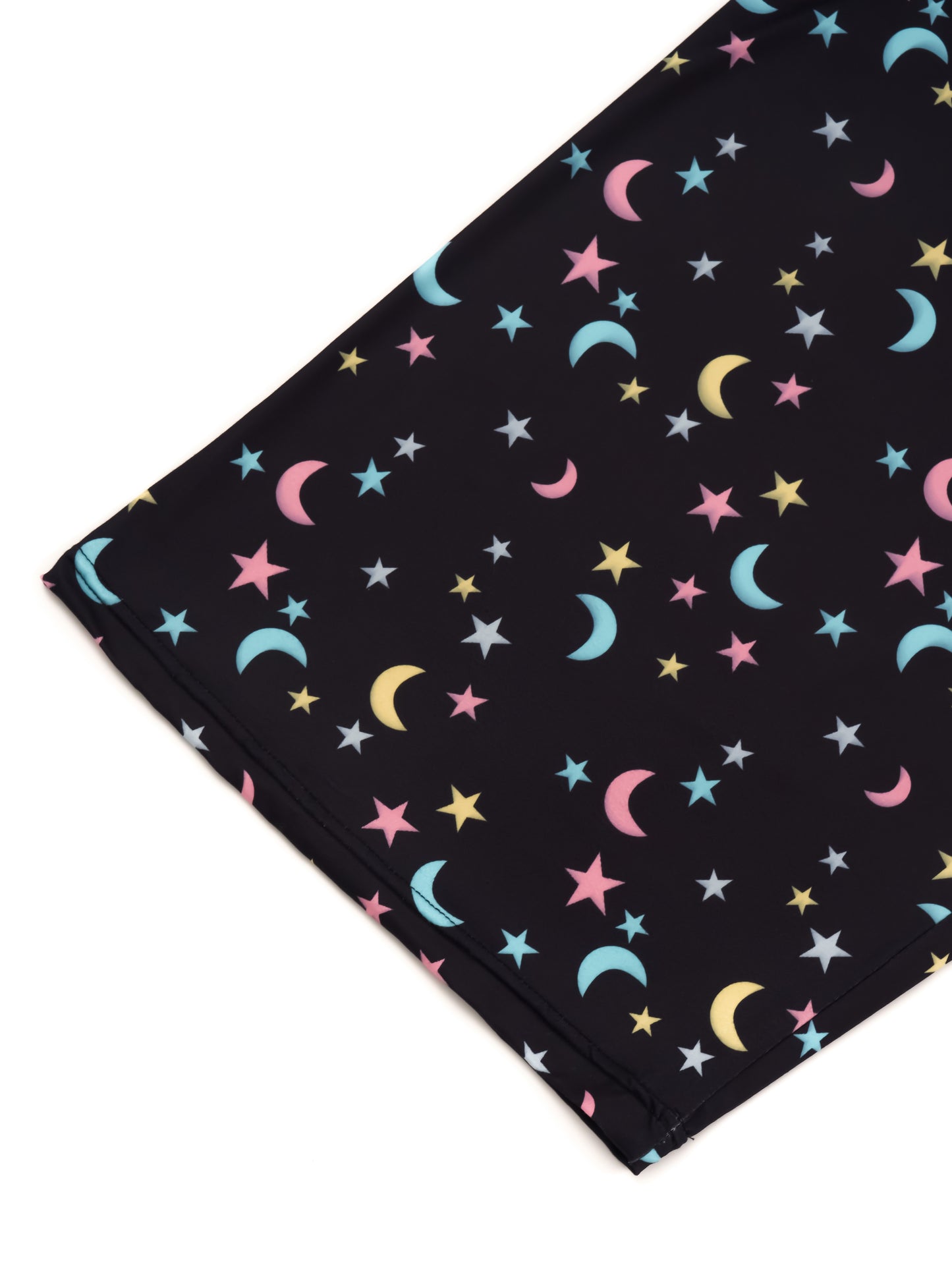 2 Women's Plus Boho Pajama Pants with Bow & Moon & Star Print in Plus Size