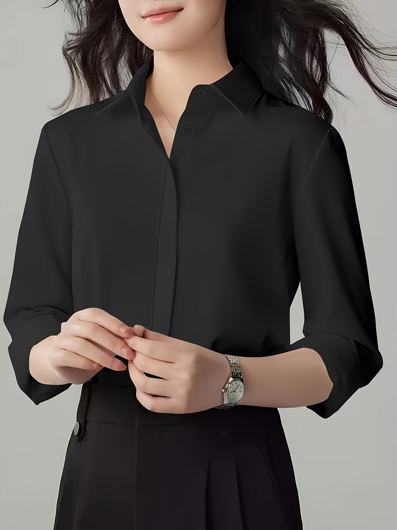 2024 French High-end Professional Women's Long Sleeve Shirt