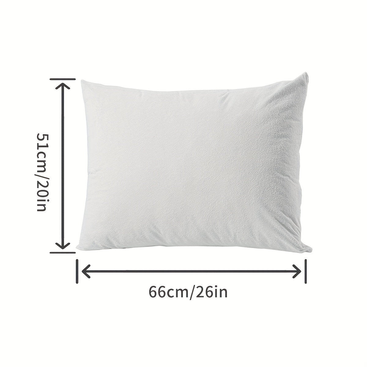 Machine washable, twill weave pillowcase with luxurious velvet enhancement that is waterproof and stain-resistant. Features a 60 thread count.