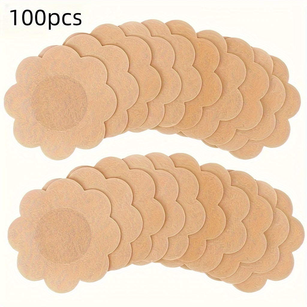 50/100 Disposable Strapless Nipple Covers for Women, Self-Adhesive Breast Pasties