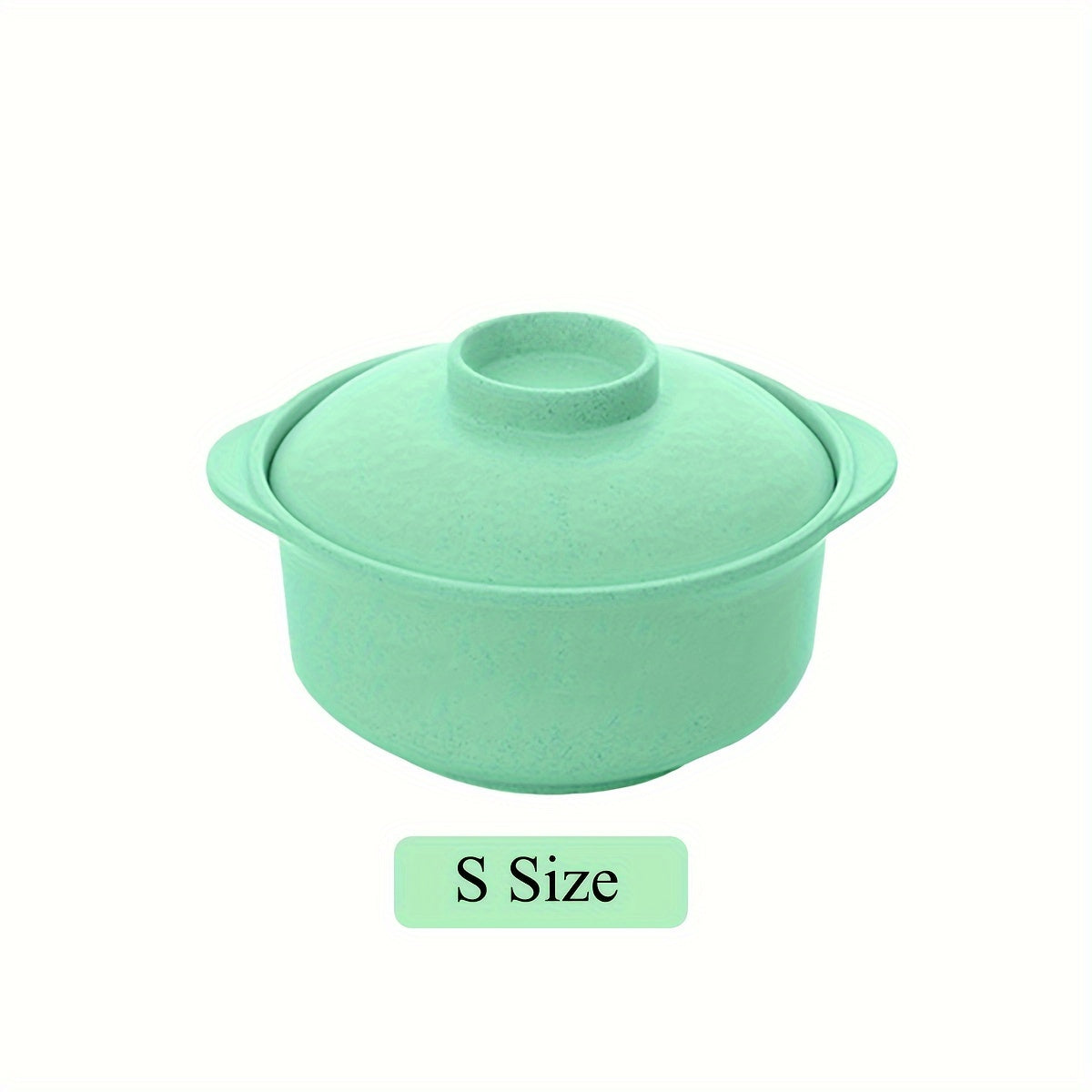 1 set of instant noodle and rice bowls with covers, non-slip food containers, and unbreakable kitchen supplies for college dorms and apartments.