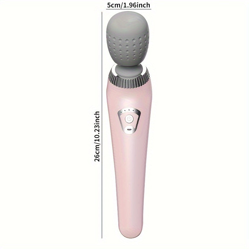 Ultra-Compact Portable Electric Massage Stick - USB rechargeable with high-speed motor and high-frequency vibration for full-body relaxation, perfect for neck, back, legs, and waist.