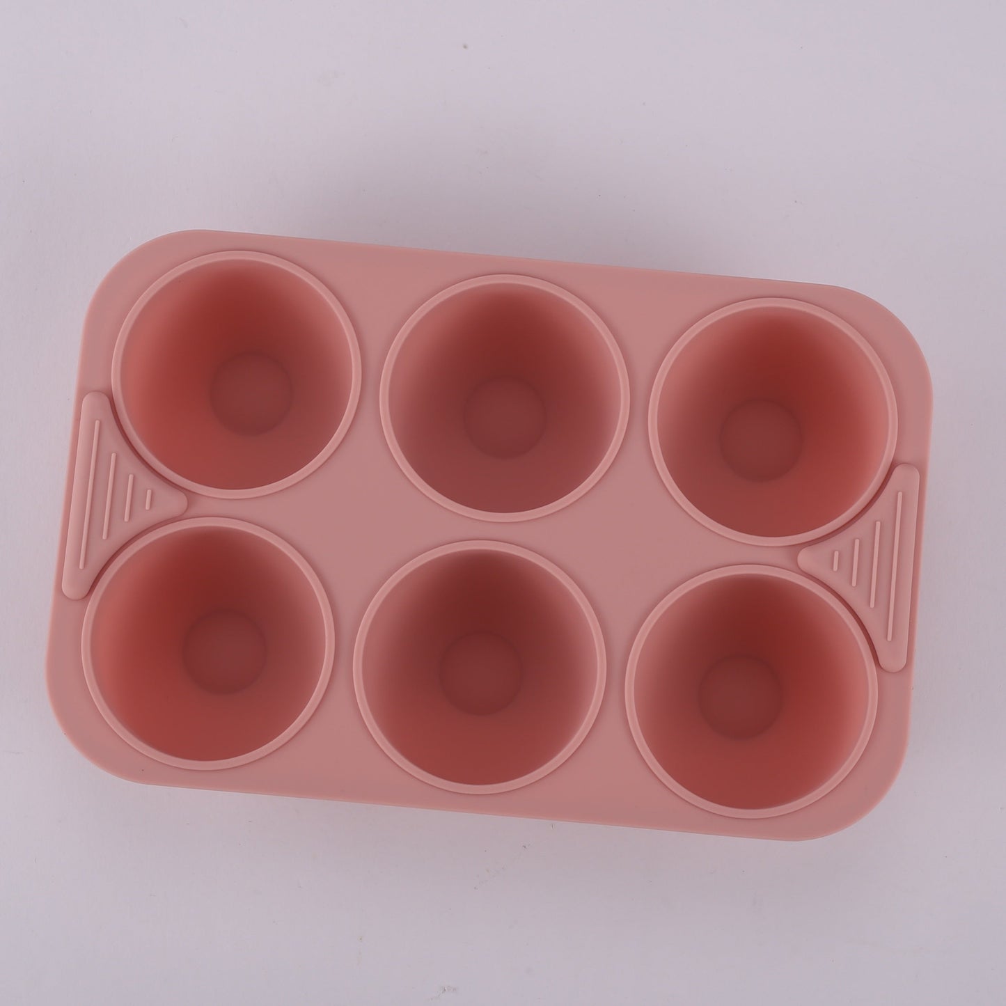 1 piece or pack of 5 pieces, Food-Grade Silicone Egg Bite Mold measuring 17.98cm X 11.94cm. This mold has 6 cavities and can also be used as a cake baking pan for rectangular dual-pot air fryers. It is heat resistant, easy to clean, and safe for use in