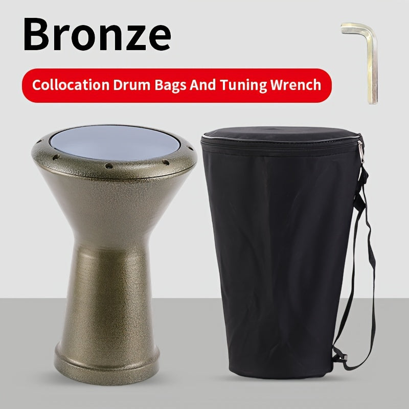 East Beck Drum: 21.59 cm Hand Drum with PVC Skin, Die-Casting Ring, Tuning Wrench, and Drum Bag included.