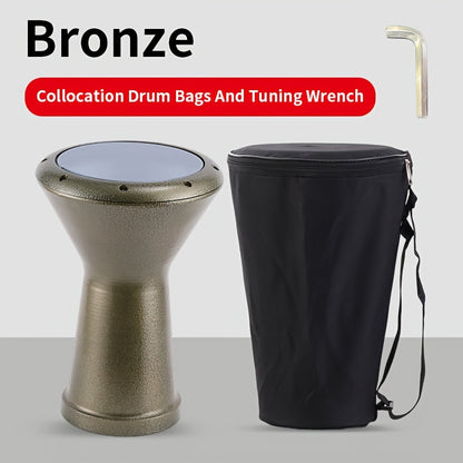 East Beck Drum: 21.59 cm Hand Drum with PVC Skin, Die-Casting Ring, Tuning Wrench, and Drum Bag included.