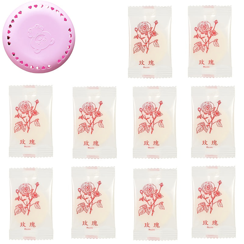 10 long-lasting scented air fresheners with protective shells for home, car, and bathroom.