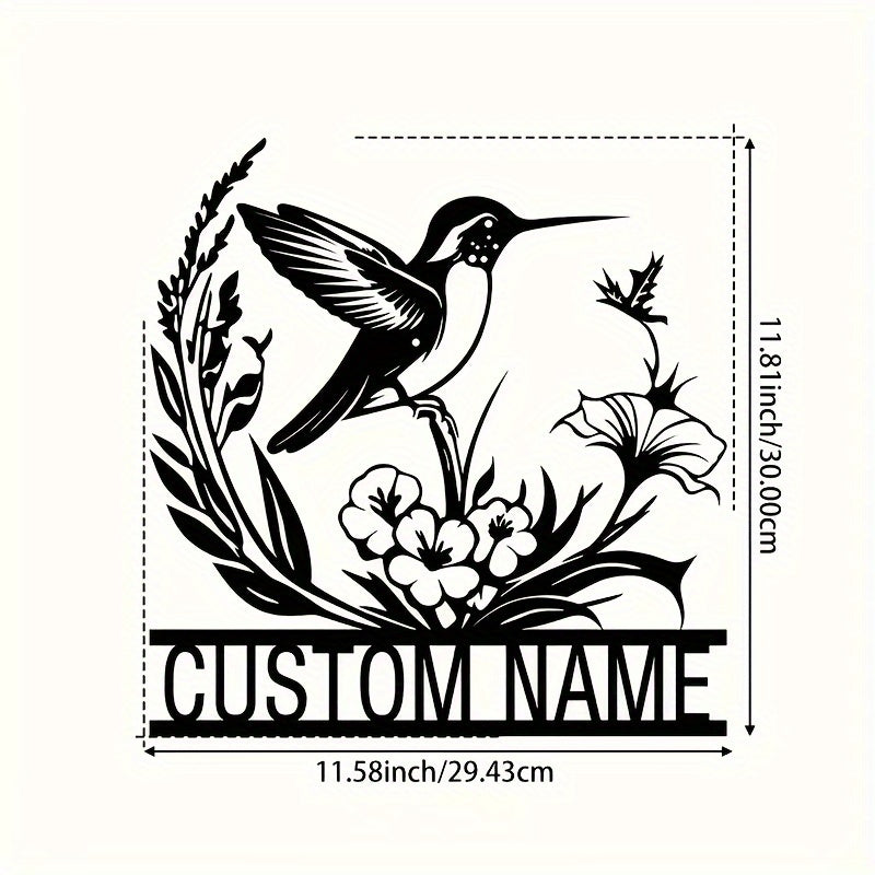 Personalized Metal Bird Flower Wall Art - Farmhouse Decor for Porch or Courtyard

Add a touch of charm to your home with this stunning metal wall art featuring a personalized bird and flower design. This customizable piece is perfect for adding a unique