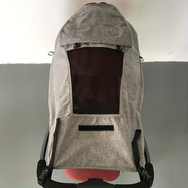 Stroller Sunshade with UV Protection, Viewing Window, and Waterproof Polyester Fabric - Simple Installation