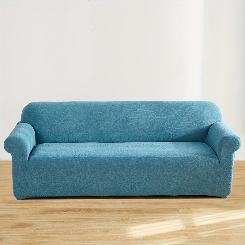 Stretch Sofa Cover with Embossed Design, Fits All Furniture in Nordic Minimalist Style.