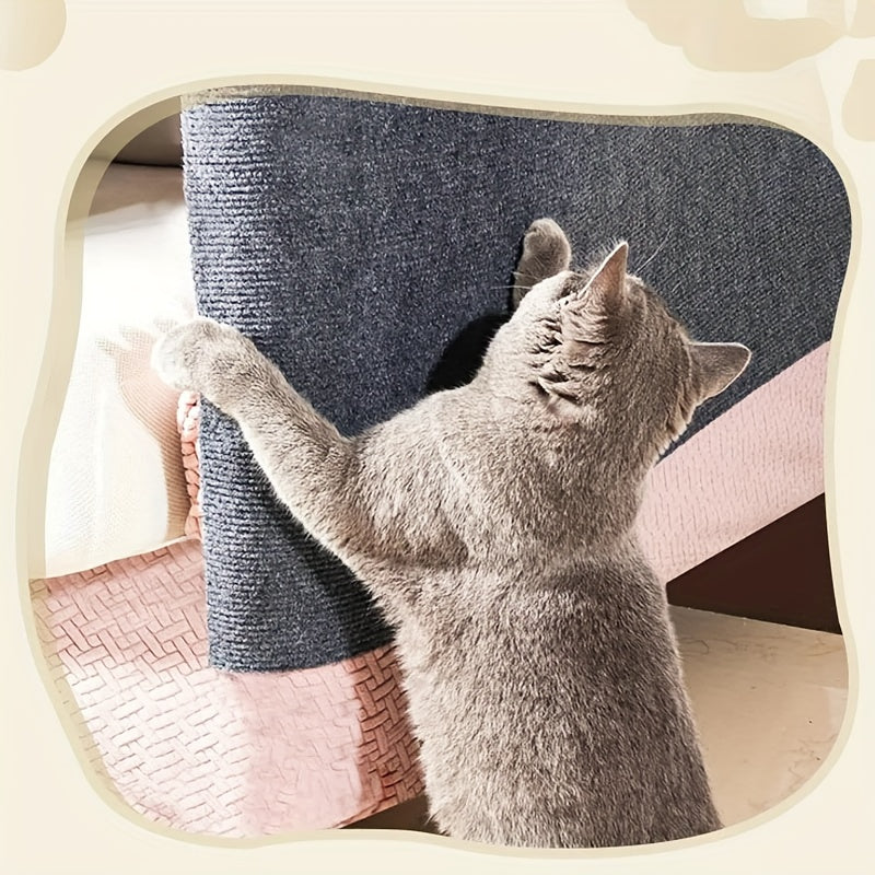 Cat scratching mat, sofa tape, scratching post, self-adhesive carpet, cats scratch board - all essential cat accessories.