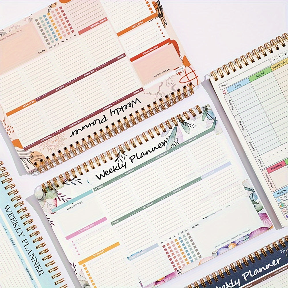 Weekly planner with 52 tear-off sheets for easy weekly planning - ideal for adults.