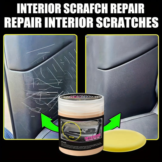 Convenient 100G Car Interior Scratch Repair Kit - Clay-Based Polish for Plastic & Dashboard, Quick Maintenance.