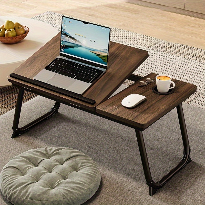 1 Laptop Bed/sofa Table with cup holder that can also be used as a Couch Table, Home Desk, Breakfast Tray, Movie in Bed stand, or Bed Table with folding legs. Great for use as a Laptop