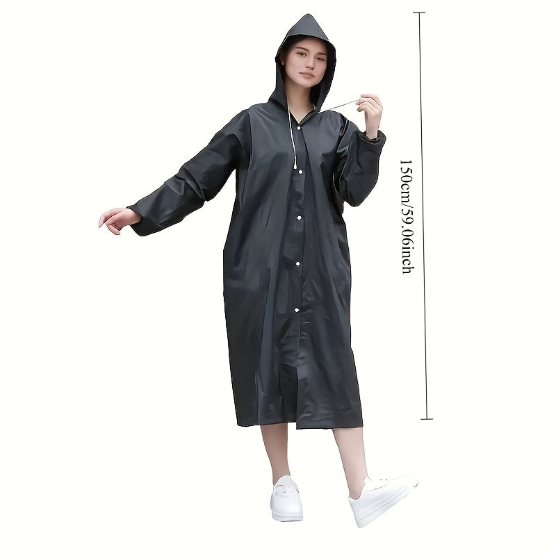 Waterproof hooded raincoat ideal for outdoor activities