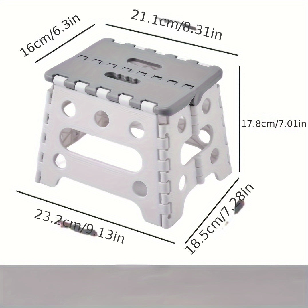 Our reliable Portable Folding Plastic Stool features a square shape and sturdy, durable design. No electricity is required, making it perfect for both home and outdoor use. Available in White, Pink, and Blue, this foldable stool offers convenience and