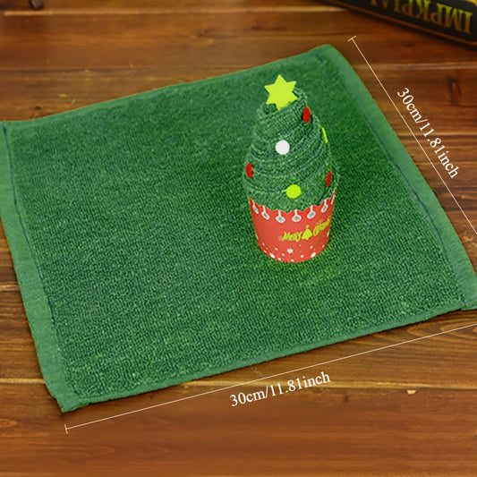 Christmas tree snowman doll cake towel gift towel for Christmas Eve and New Year.