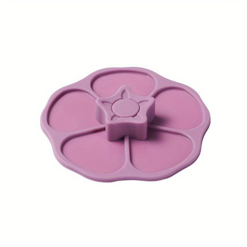 Silicone Cup Lid in the Shape of a Flower - Safe for Food Contact, Leak-Proof, Dust-Proof, Clean Cover for Drinks