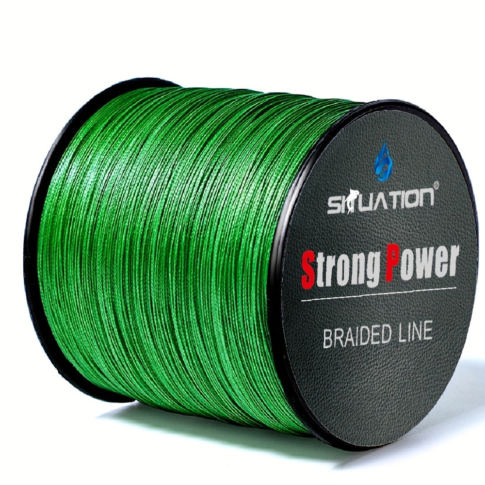 Durable 500m Super Strong Fishing Line, 4-Strand PE Braided Line, 10-80 LB for Long Casting