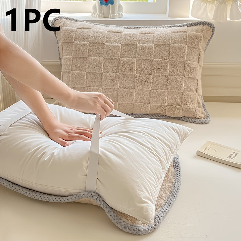 Waterproof Pillow Protector with Elastic Straps, Single Pack - Size 48.26x78.74 cm - Made of Taffeta Fabric, Woven, with a Weight of 120-140g per Square Meter. Polyester Cover that is Machine Washable for use in Homes, Hotels, and B&Bs.