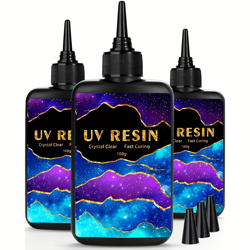 Upgrade your art and jewelry-making projects with this UV Resin Kit, available in 10g, 25g, 60g, and 100g sizes. The crystal clear hard UV curing premixed epoxy resin is perfect for beginners and comes with a lamp for easy curing. Get started on your