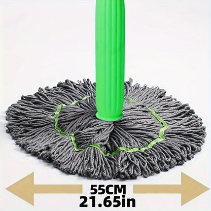 The Swivel Head Spin Mop: A Versatile Cleaning Tool for Wet and Dry Messes - Convenient Hand-Free Design for Kitchen, Bathroom, and Living Room Cleaning