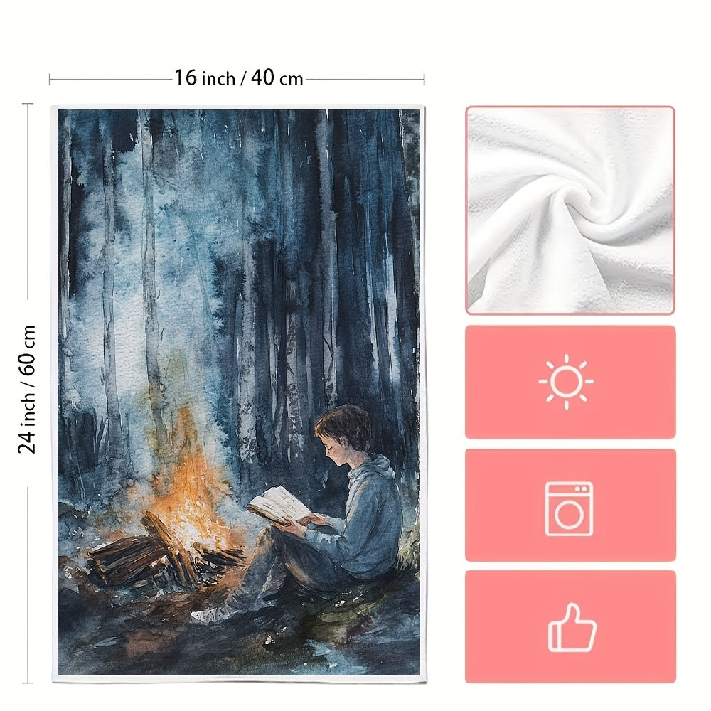 2 pieces of ultra soft kitchen towels featuring a marshmallows and ghost stories design. These highly absorbent dish hand towels are perfect for holiday decor. They are machine washable and measure 16x24 inches. Product code: 2KYSYS1218328